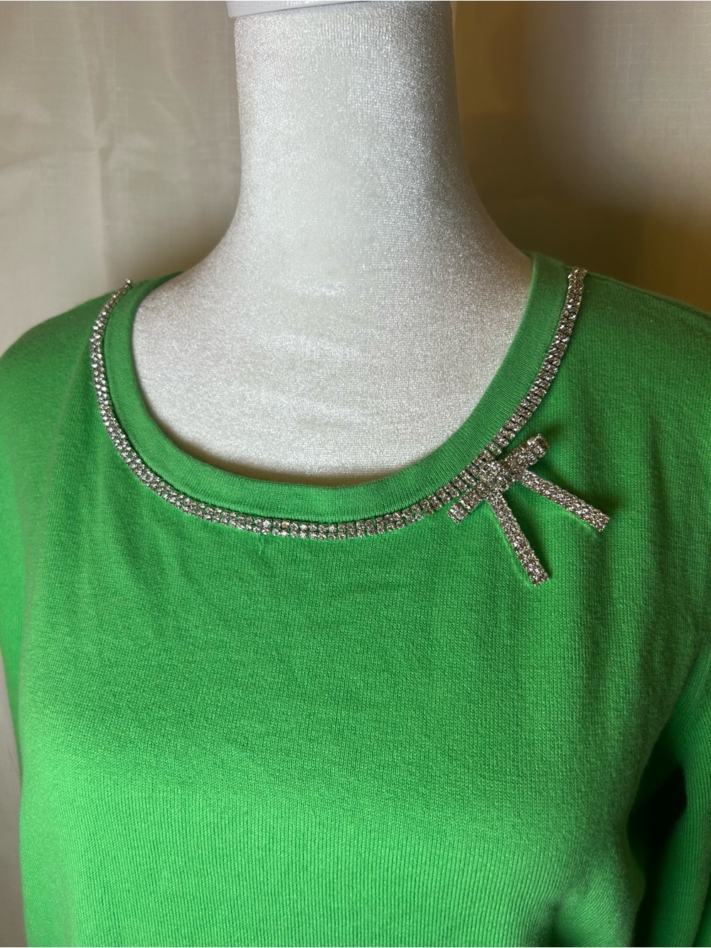 Lilly Pulitzer Kelly Green Long-Sleeve Crewneck Top - Picture 5 of 10